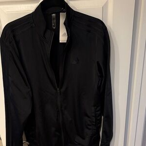 Adidas Classic Black Zip-Up Jacket